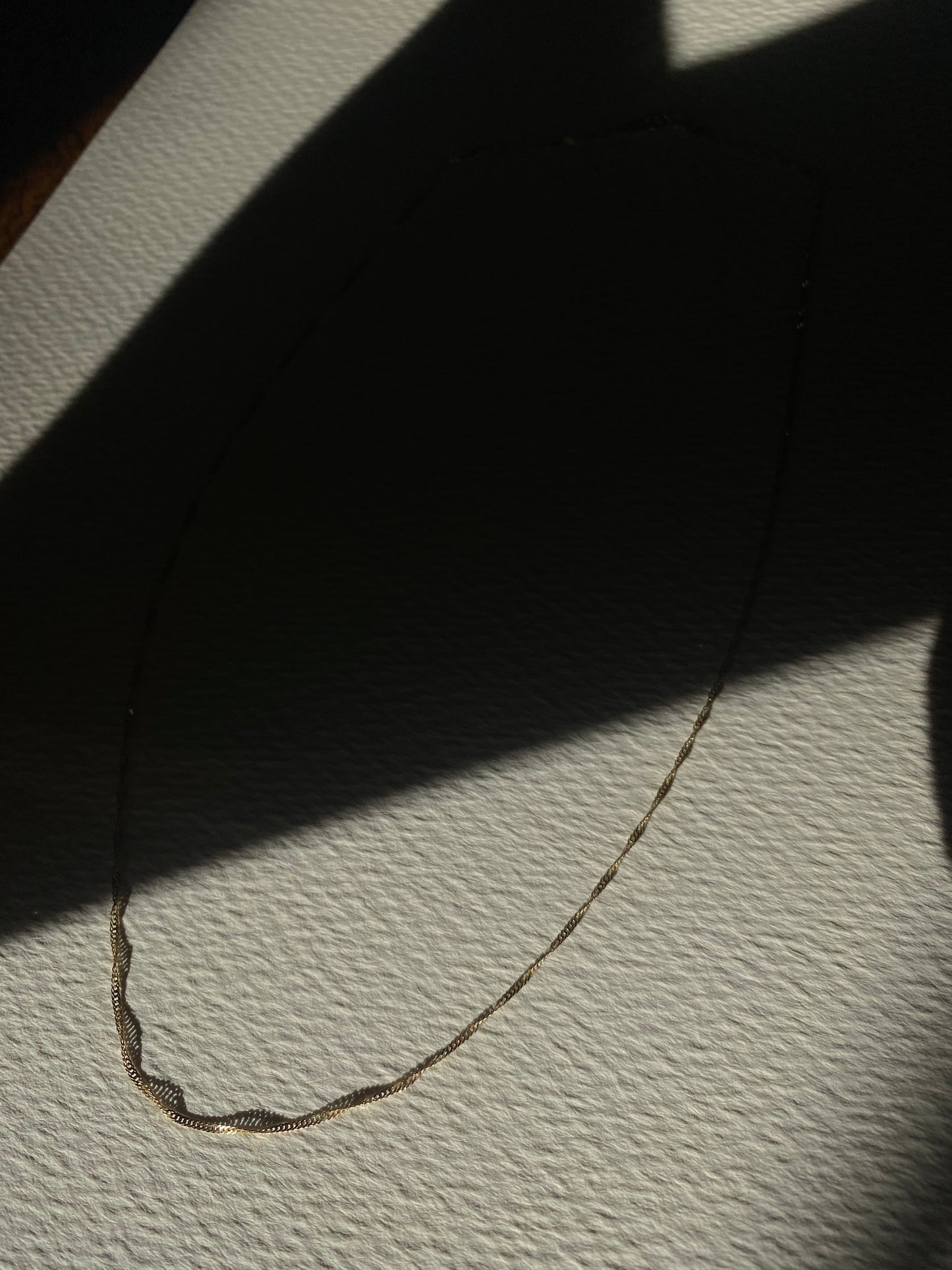 14K Dainty Twist Chain