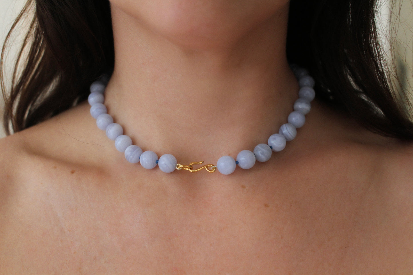 Blue Lace Agate Strand