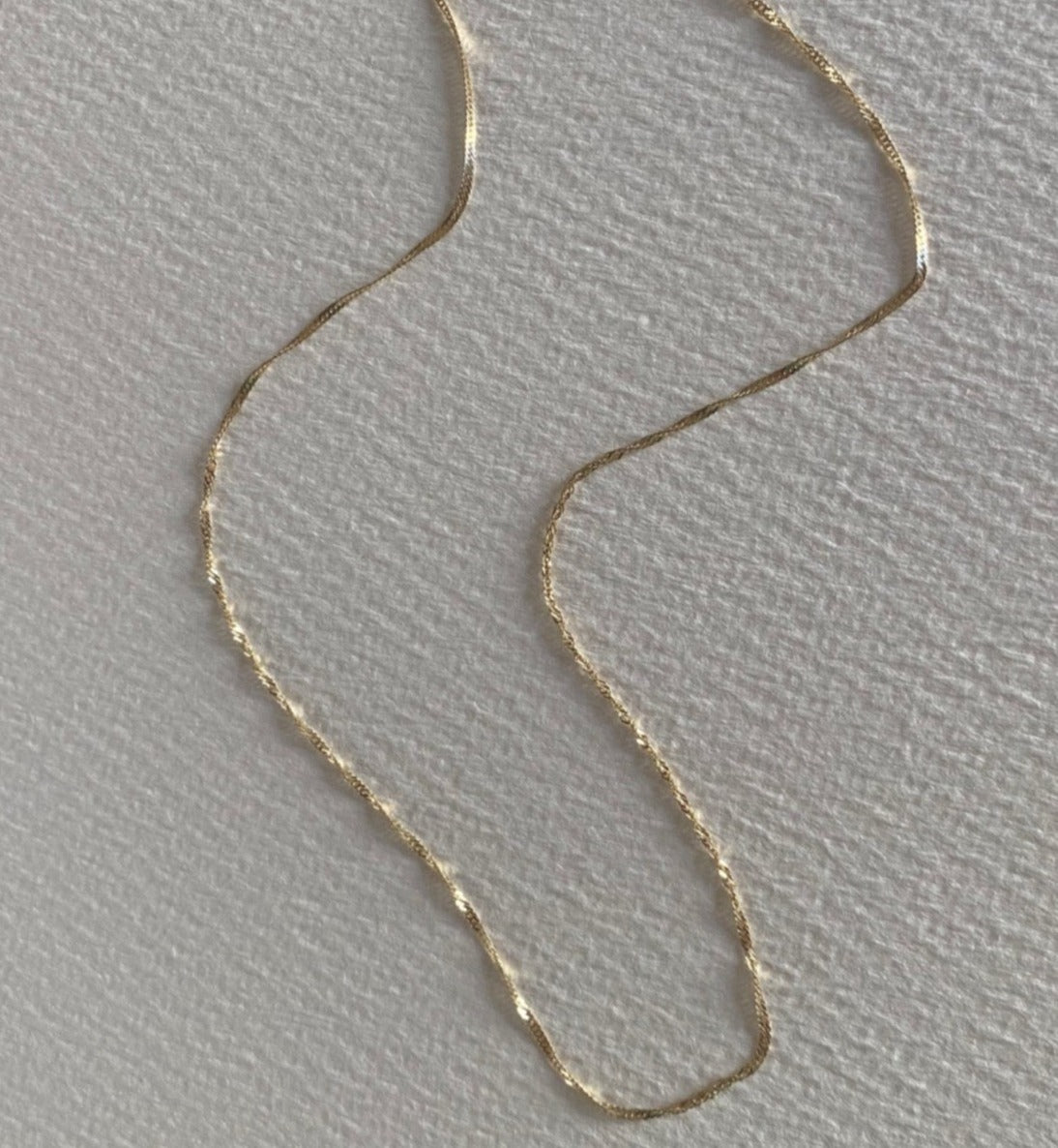 14K Dainty Twist Chain